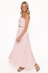 Serafina Two Piece Set - Pink/Blue Stripe