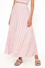 Serafina Two Piece Set - Pink/Blue Stripe