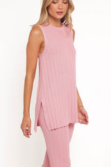 Silvie Knitted Set - Rose