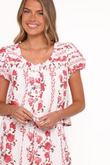 Solana Short Set - Red Rose