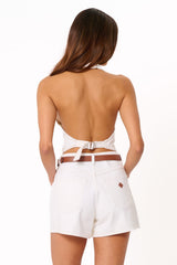 Abrand Denim Vest - Porcelain
