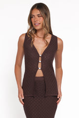 Asplie Knit Top - Espresso