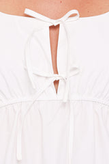 Bairbre Peasant Top - White