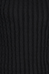 Bellatrix Textured Knit Top - Black