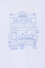 Carmen Graphic Tee - Baby Blue