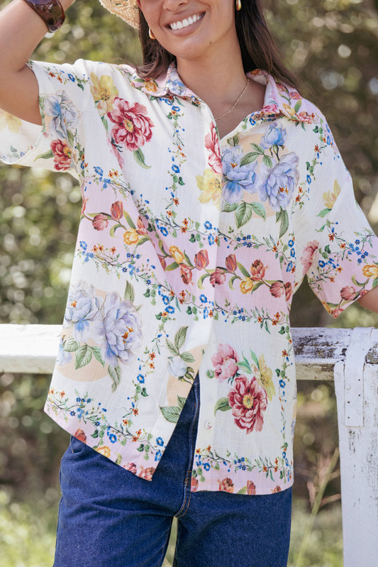 Cascais Shirt - Rose Tile