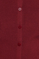 Cataline Button Front Top - Wine