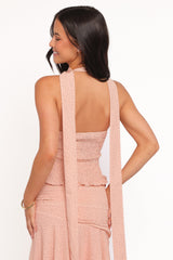 Cinthia Top - Peach Polka Dot