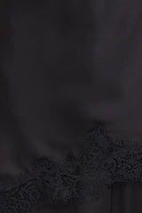 Clara Asymmetrical Lace Top - Black