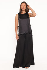 Coleman Side Slit Top - Black
