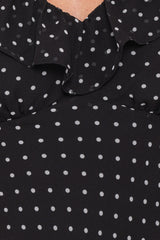 Dorado Top - Black/White Polkadot