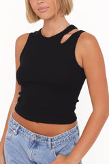 Elira Cut Out Tank - Black