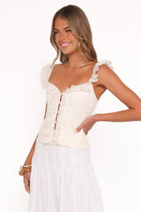 Eulalie Corset Top - Cream