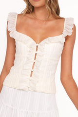 Eulalie Corset Top - Cream