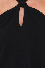 Haley Halter Top - Black