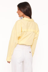 Inez Scallop Shirt - Yellow