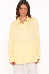 Inez Scallop Shirt - Yellow