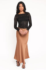 Iveta Lace Top - Black
