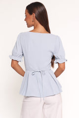 Kameran Top - Pale Blue