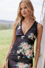 Kelso Top - Black Floral