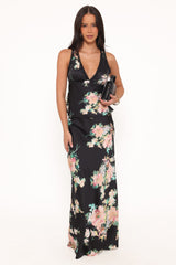 Kelso Top - Black Floral