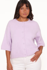 Lilith Knit Top - Lilac