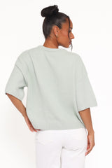 Lilith Knit Top - Sage