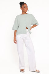 Lilith Knit Top - Sage