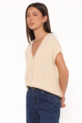 Mariana Knit Vest - Lemon