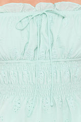 Melissa Peplum Top - Sage