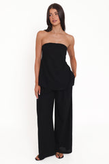 Rosemarie Strapless Top - Black