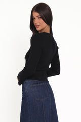 Rosienna Knit Top - Black