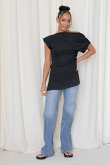 Selma Knit Top - Black