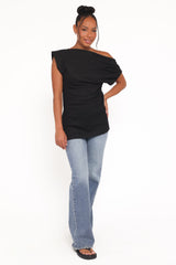 Selma Knit Top - Black