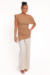Selma Knit Top - Brown