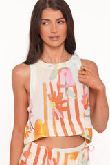Siena Top - Blue Alfresco Floral