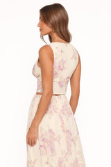Tinsley Top - Lavender Floral
