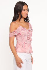 Xandra Blouse - Pink Floral
