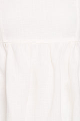 Zephyra Baby Doll Top - White