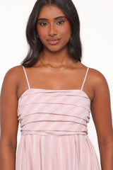 Pricilla Jumpsuit - Pink Stripe