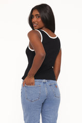 Juanita Knit Top - Black/White