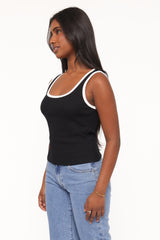 Juanita Knit Top - Black/White