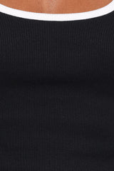 Juanita Knit Top - Black/White
