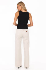 Abrand 94 Wide Leg Jeans - Vanilla