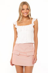 Brielle Skort - Pink Twill