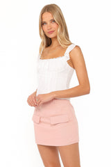 Brielle Skort - Pink Twill