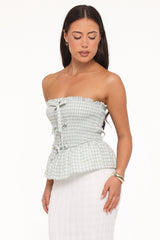 Carina Bow Top - Mint
