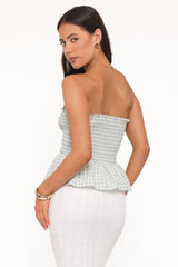 Carina Bow Top - Mint