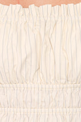 Eimear Top - White Stripe
