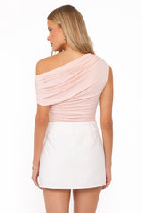 Jacki Asymmetric Top - Light Pink